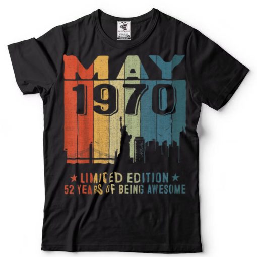 May 1970 52nd Birthday 52 Year Old 1970 Birthday Vintage T Shirt sweater shirt