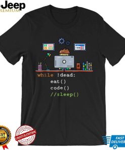Mens Computer Science Python Programmer Eat Code Sleep T Shirt tee