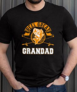 Mens Gift For Fathers Day Tee Fishing Reel Great Grandad T Shirt, sweater