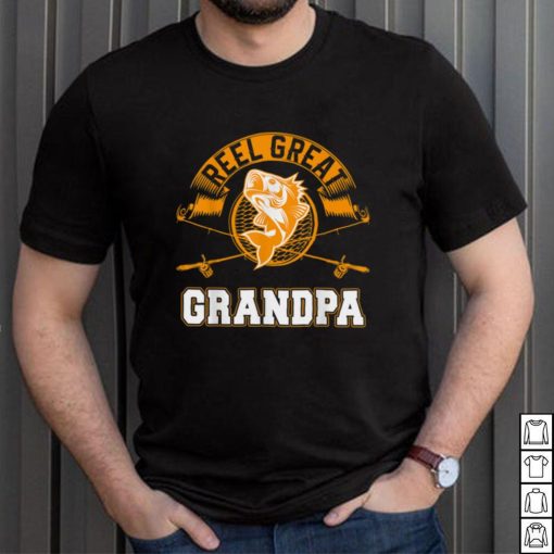 Mens Gift For Fathers Day Tee Fishing Reel Great Grandpa T Shirt, sweater