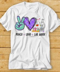 Mens Peace Love Laboratory Lab Research gifts for men women T Shirts tee