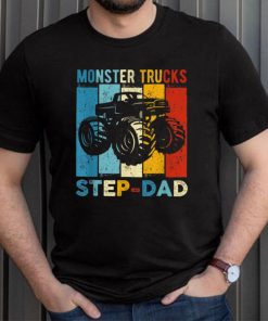 Monster Trucks Step Dad Vintage Retro Monster Truck T Shirt, sweater