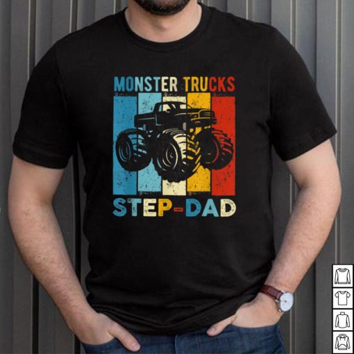 Monster Trucks Step Dad Vintage Retro Monster Truck T Shirt, sweater