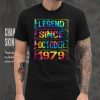 October 43 Years Old Since 1979 43rd Birthday Gifts Tie Dye T Shirt tee