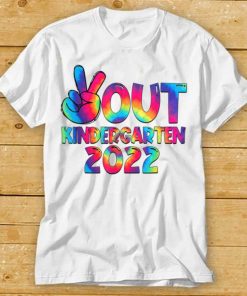 Peace Out Kindergarten Tie Dye Graduation Class Of 2022 T Shirt tee