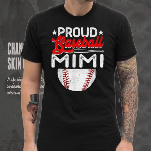 Proud Baseball Mimi Mother’s Day Sport Lover Mama Mom T Shirt tee