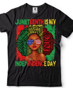 Queen Women Girls Juneteenth Is My Independence Free Day T Shirt tee