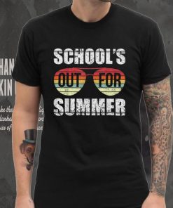 Retro Last Day Of School Schools Out For Summer Teacher Gift T Shirt tee