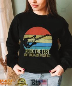 Rock The Test Dont Stress Vintage Funny Testing Day Teacher T Shirt