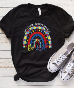 Be Kind Autism Awareness Acceptance Rainbow Choose Kindness T Shirt tee