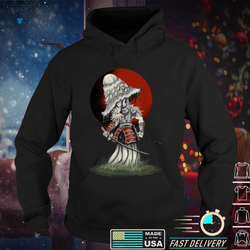 Samurai Mushroom with Sword at Sunset T Shirt tee