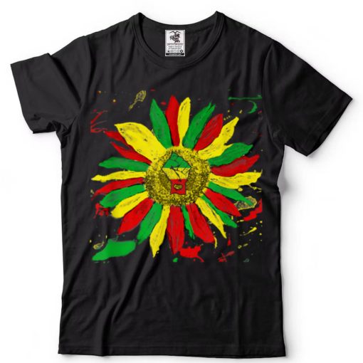 Sunflower Fist Juneteenth 1865 Freedom Day Black History T Shirt tee