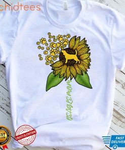 Womens Beagle Mom Vintage Sunflower   Love Paws, I Love My Beagle V Neck T Shirt, sweater