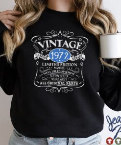 Vintage 1972 50th Birthday Gift Men Women Original Design T Shirt sweater shirt
