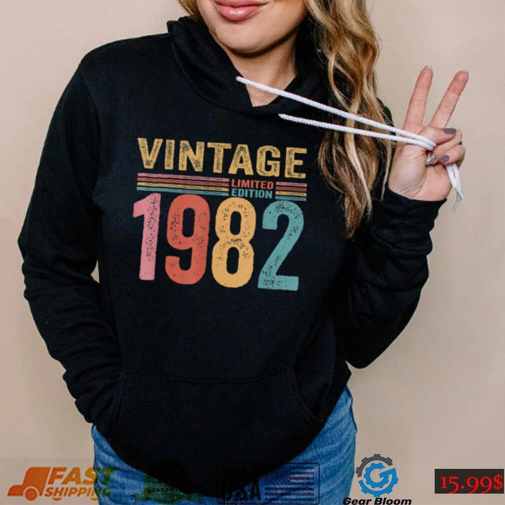 Vintage Limited Edition 1982   40 Year Old Birthday Gifts T Shirt