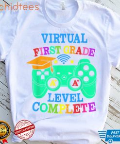 Virtual 1st Grade Graduation Level Complete Video Gamer T Shirt, sweater