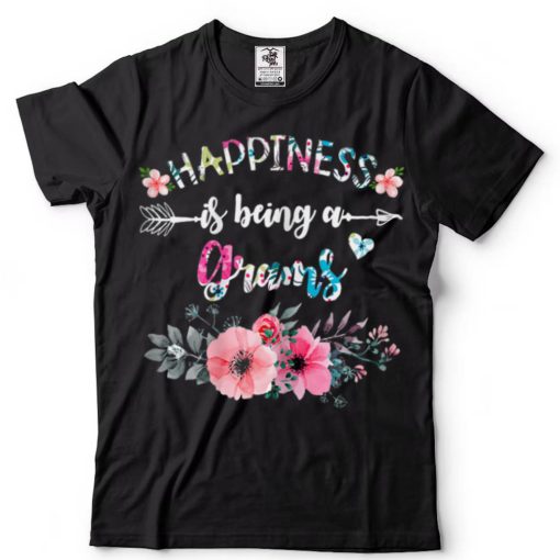 Womens Womens Happiness Is Being A Grams Mother's Day T Shirt tee