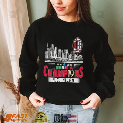 2021 2022 Serie A Champ19ns AC Milan Champions Shirt