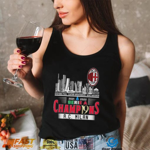 2021 2022 Serie A Champ19ns AC Milan Champions Shirt