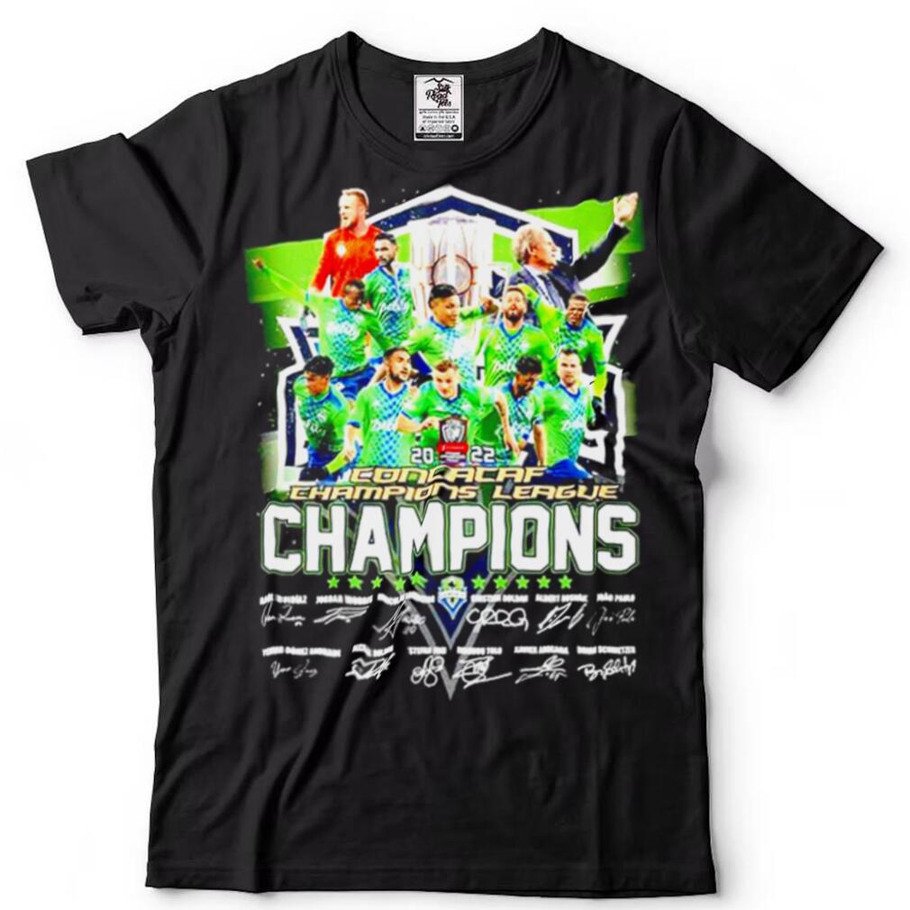 2022 Concacaf Champions League Champions Signatures T Shirt