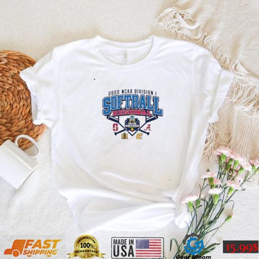 2022 NCAA Division I Softball the road the WCWS regional Alabama shirt