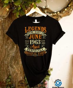 59th Birthday Gift 59 Years Old Legends Born In June 1963 T Shirt