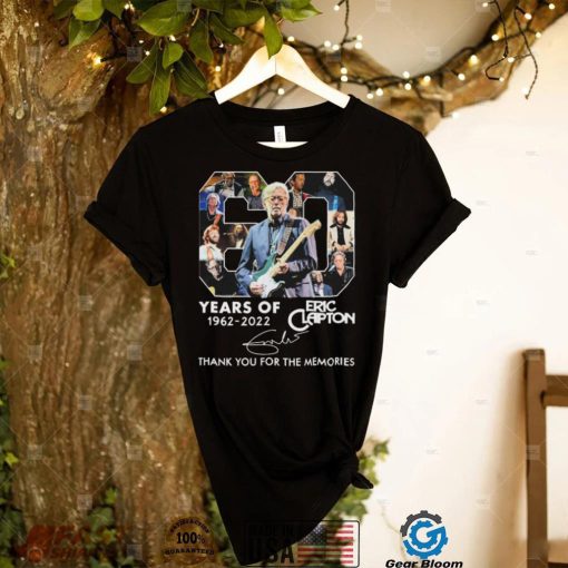 60 Years Of Eric Clapton 1962 2022 Signatures Thank You For The Memories T Shirt