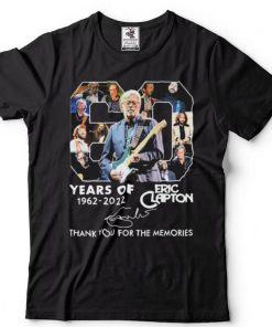 60 Years Of Eric Clapton 1962 2022 Signatures Thank You For The Memories T Shirt