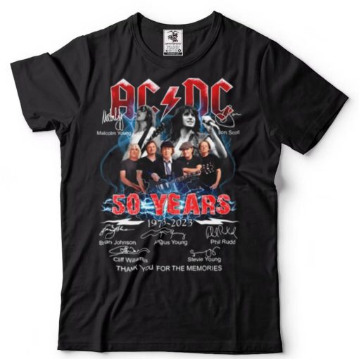 ACDC 50 Year 1973 2023 tshirt, ACDC 50th Anniversary Shirt