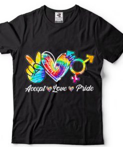 Accept Love Pride Transgender Tie Dye LGBT Pride Month T Shirt