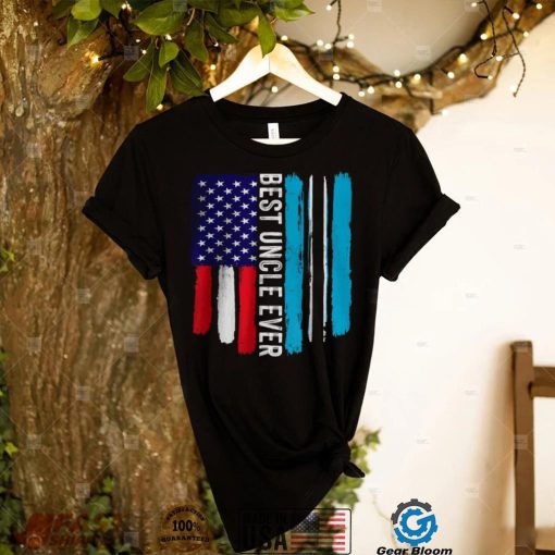 American Flag Botswana Flag Best Uncle Ever Family T Shirt