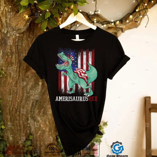 Amerisaurus Rex USA Flag Independence Day 4th Of July T Shirt