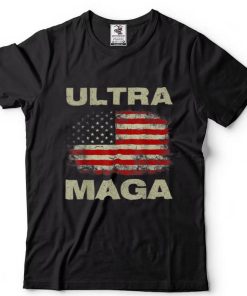 Anti Joe Biden Ultra Maga American Flag US T Shirt B0B186Y3TR