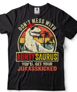 Auntysaurus T Rex Dinosaur Aunty Saurus Family Matching T Shirt