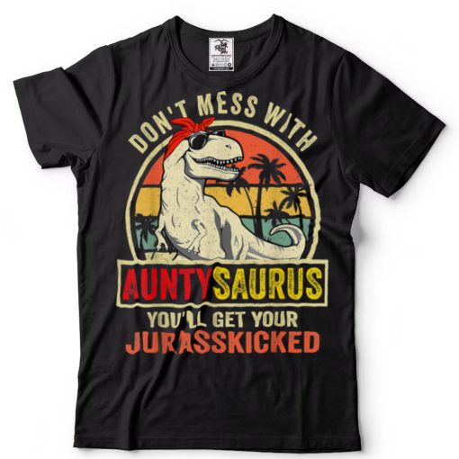 Auntysaurus T Rex Dinosaur Aunty Saurus Family Matching T Shirt