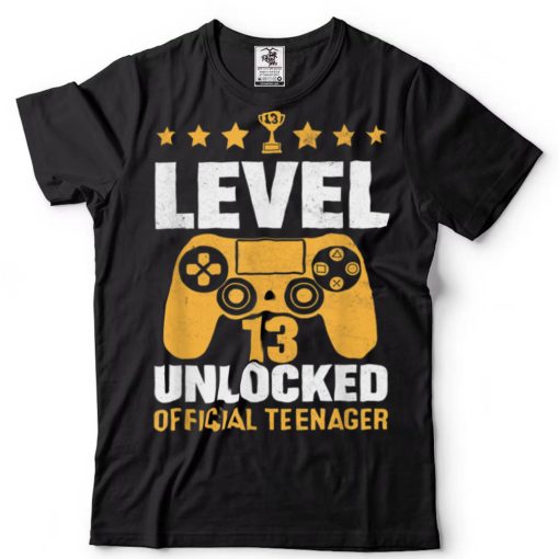 Birthday Gamer Shirt Level 13 Unlocked Video Game Lovers T Shirt