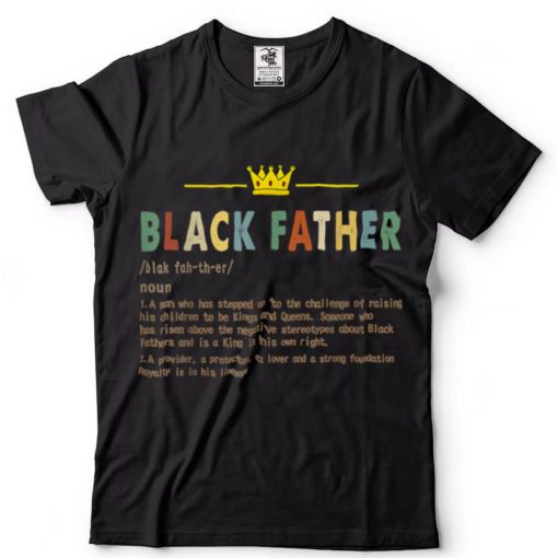 Black Father Classic New Dad Father's Day TShirt