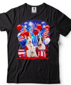 Bull Terrier Balloons Fireworks Shirt