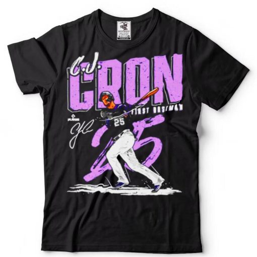 C.J. Cron Colorado Chisel Baseball Signatures Shirt