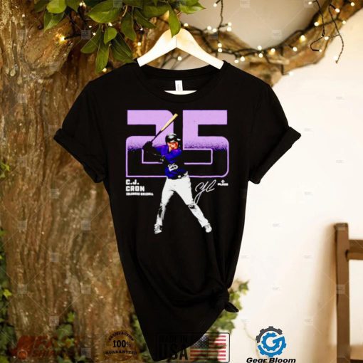 C.J. Cron Colorado Outline Baseball Signatures Shirt