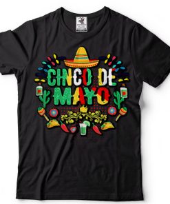 Cinco De Mayo Colorful Sombrero Mexican Hat Cinco De Mayo T Shirt