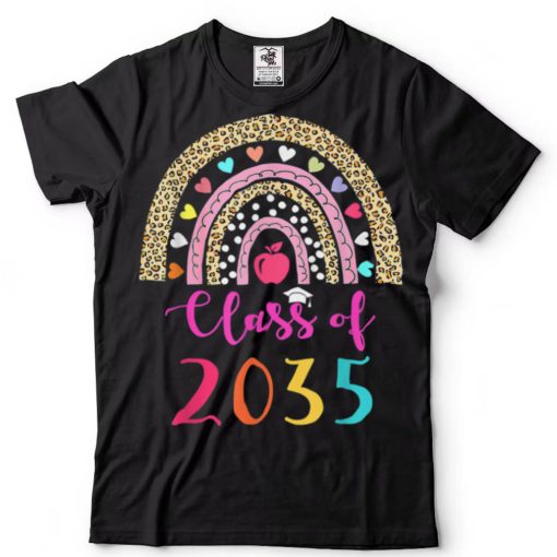 Class Of 2034 Rainbow Pink Graduate Preschool Kindergarten T Shirt (1)