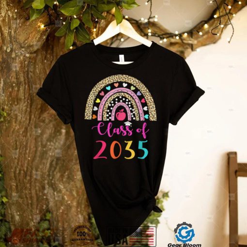 Class Of 2034 Rainbow Pink Graduate Preschool Kindergarten T Shirt (1)