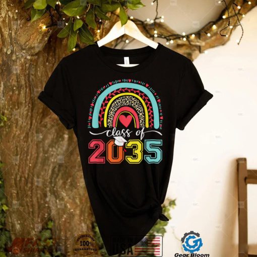 Class Of 2034 Rainbow Pink Graduate Preschool Kindergarten T Shirt (2)