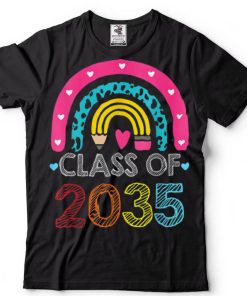 Class Of 2034 Rainbow Pink Graduate Preschool Kindergarten T Shirt (3)