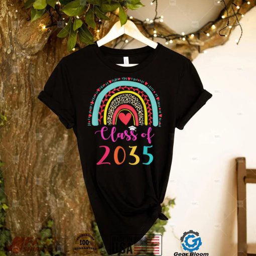 Class Of 2034 Rainbow Pink Graduate Preschool Kindergarten T Shirt (5)