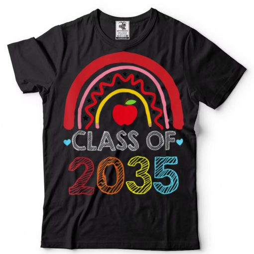 Class Of 2034 Rainbow Pink Graduate Preschool Kindergarten T Shirt (6)