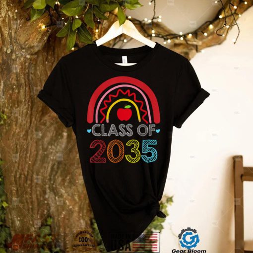 Class Of 2034 Rainbow Pink Graduate Preschool Kindergarten T Shirt (6)