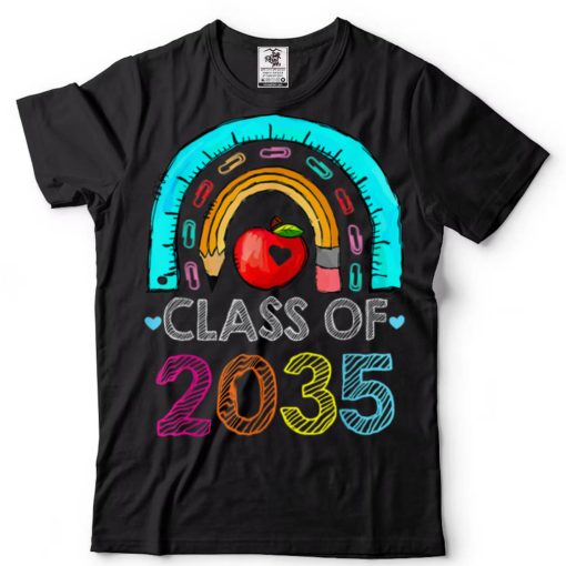 Class Of 2034 Rainbow Pink Graduate Preschool Kindergarten T Shirt (7)