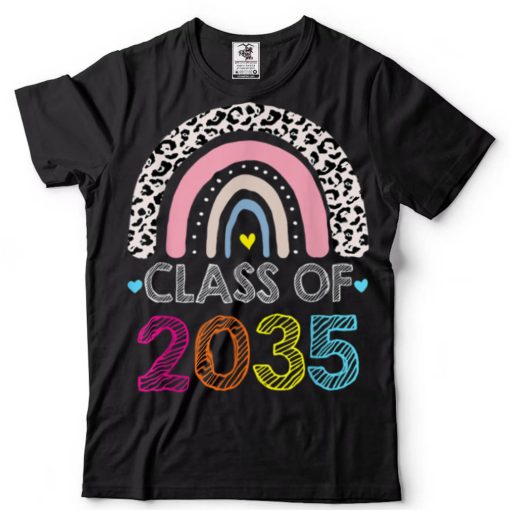 Class Of 2034 Rainbow Pink Graduate Preschool Kindergarten T Shirt (8)